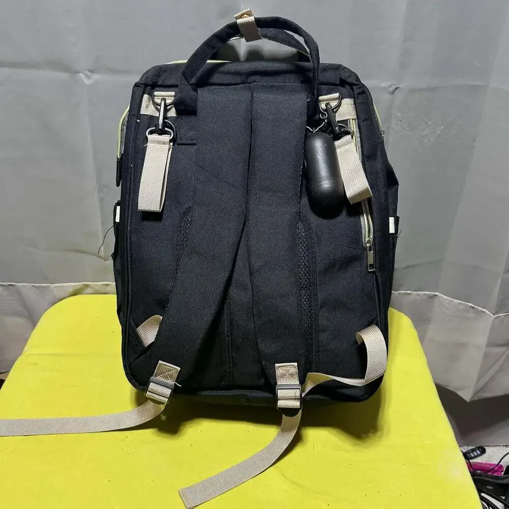 LAND Traveling Share Diaper Bag Backpack Black Large Capacity